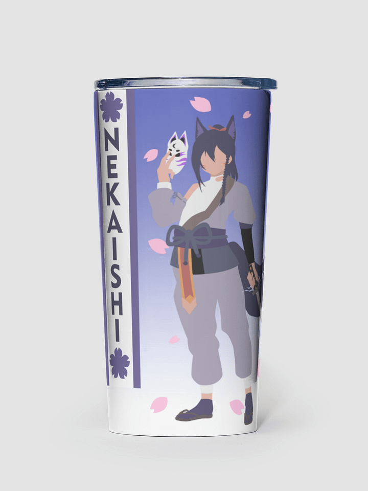 20oz Stainless Steel Tumbler - LowPro | Light Mode | Blue Fade product image (1)
