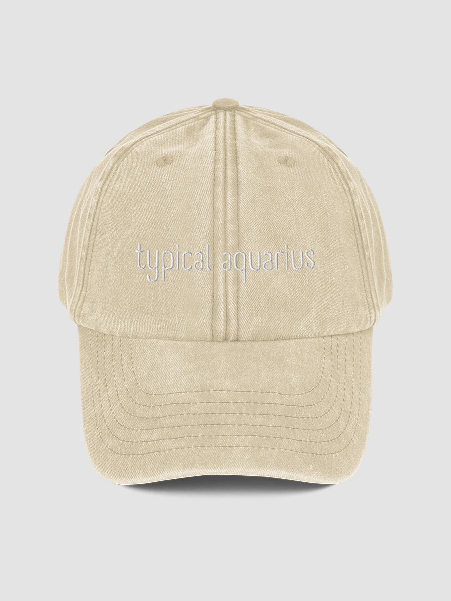 Typical Aquarius White on Stone Vintage Wash Dad Hat product image (2)