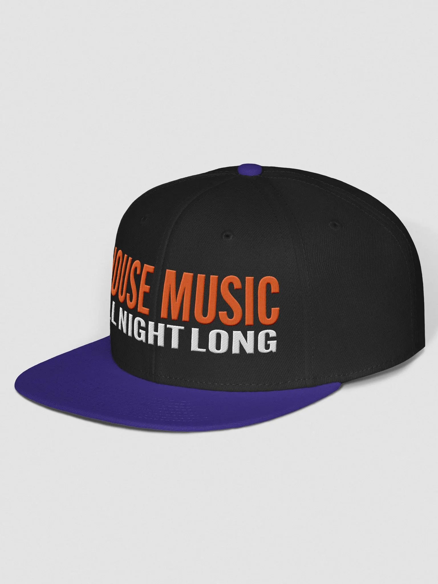 House Music All Night Long Snapback Flatbrim product image (74)
