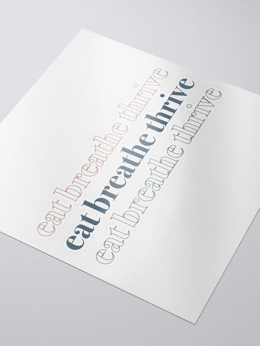 Eat Breathe Thrive cubed | sticker product image (3)