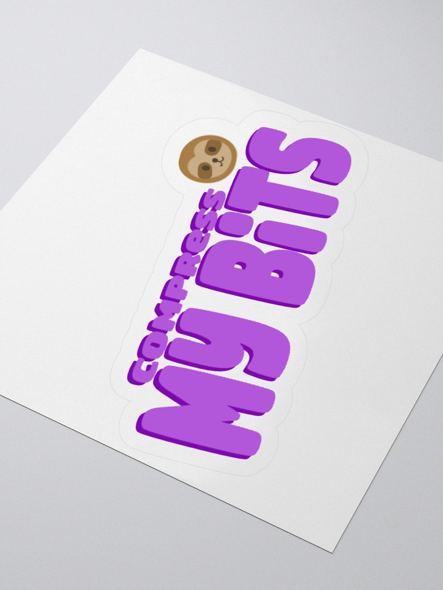Compress My Bits Sticker product image (7)
