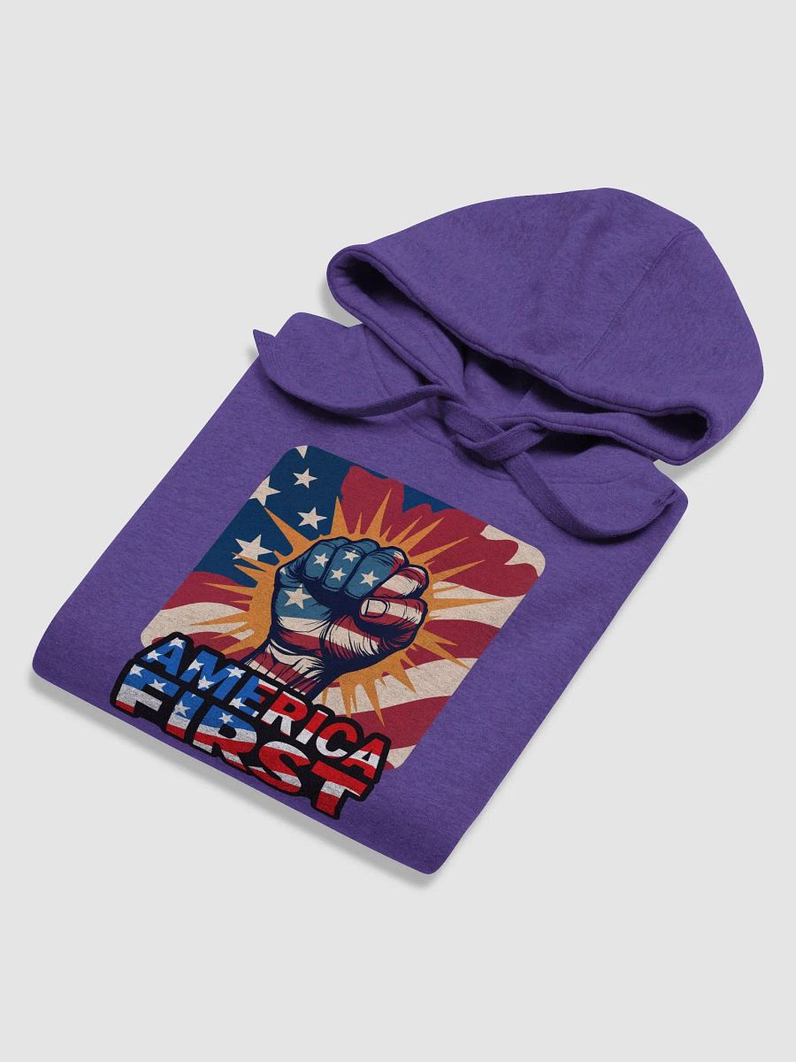 Hoodie: America First product image (18)