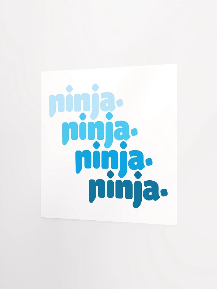 Blue Quad Ninja Poster product image (2)