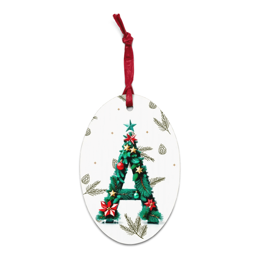 Christmas Monogram Letter A(6) Ornament product image (3)