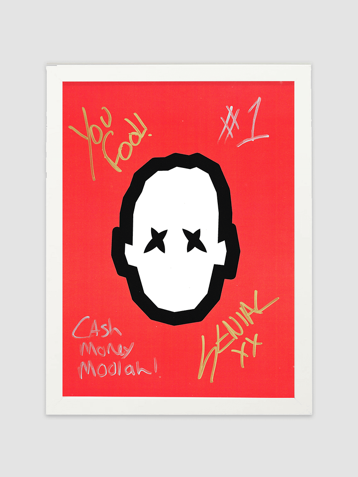 Hand Signed Framed Poster product image (1)