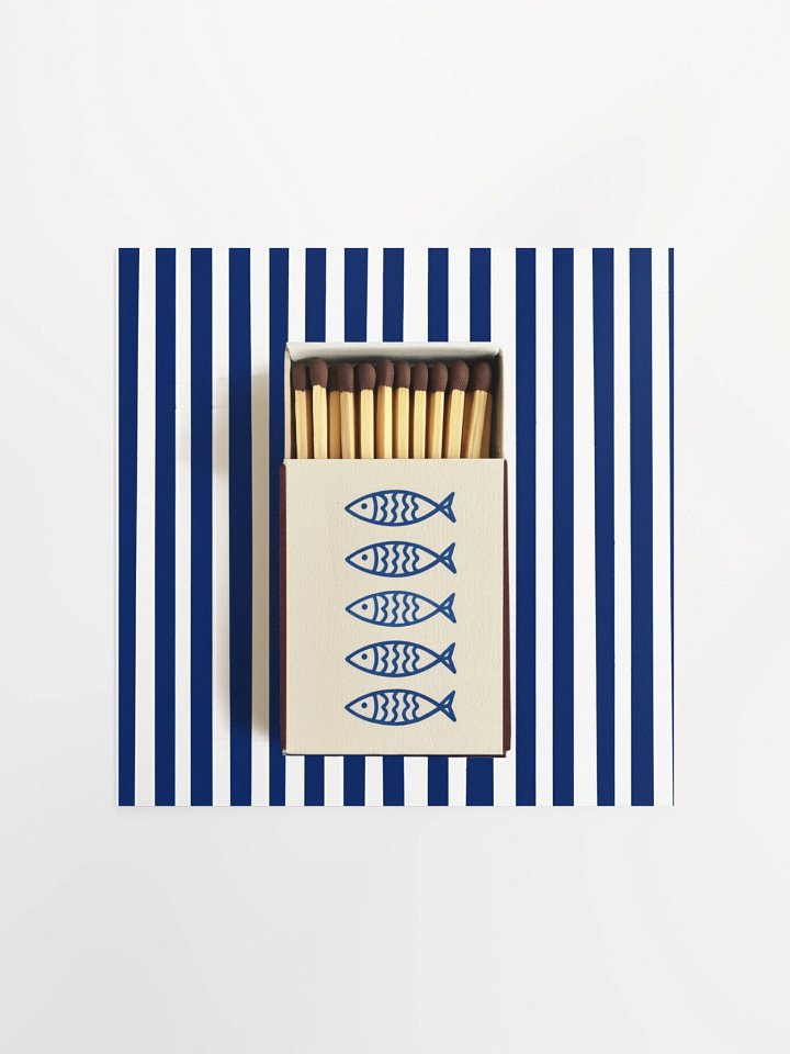 Coastal Fish Matchbox Print product image (3)
