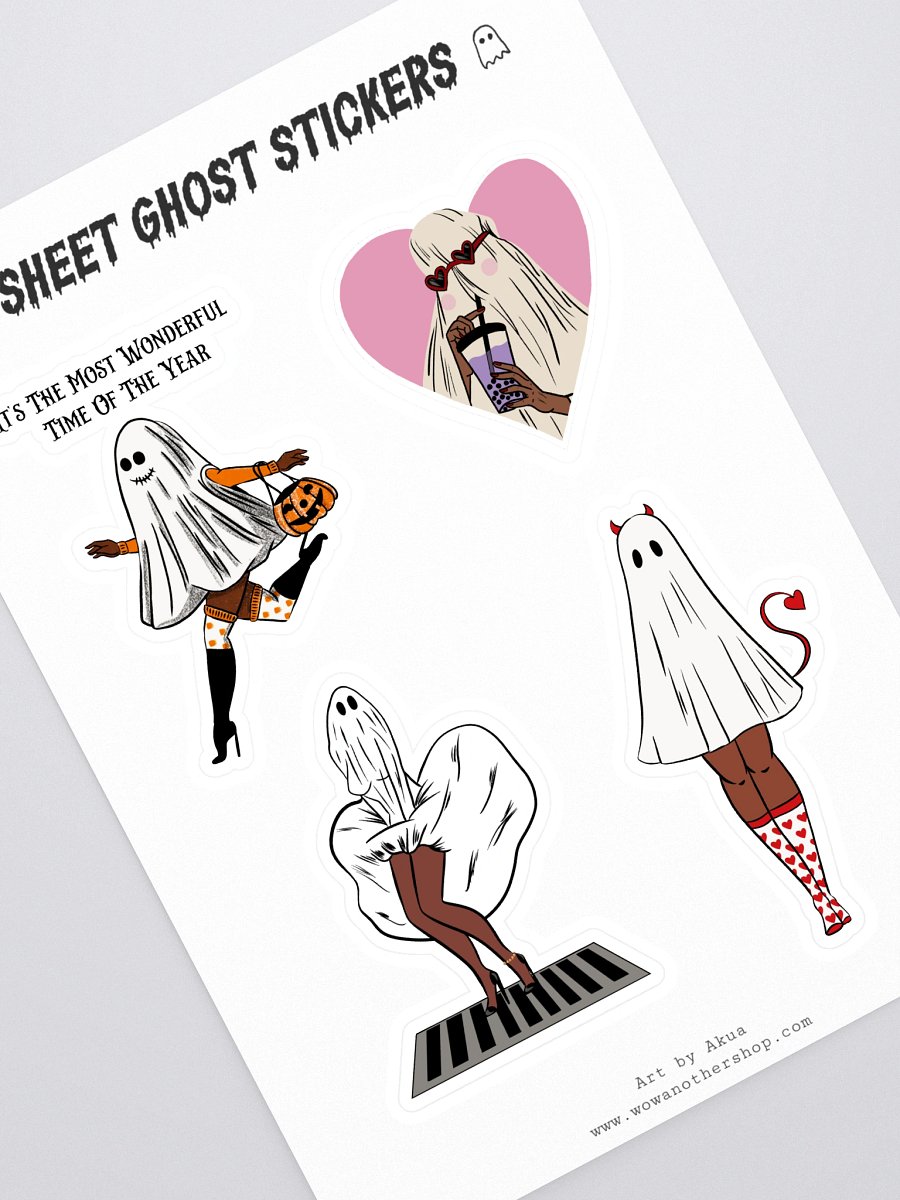 Sheet Ghost Sticker Sheet product image (1)