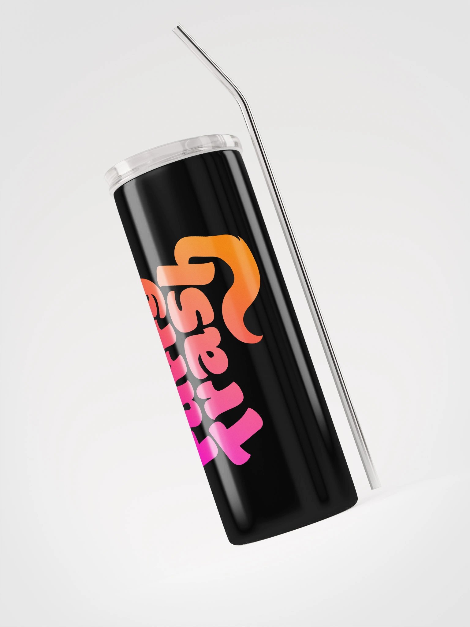 Furry Trash Tumbler – Bubble Logo (Sunrise Vertical) product image (5)