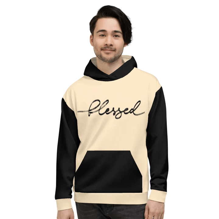 90s Retro Color Block Blessed Hoodie product image (2)