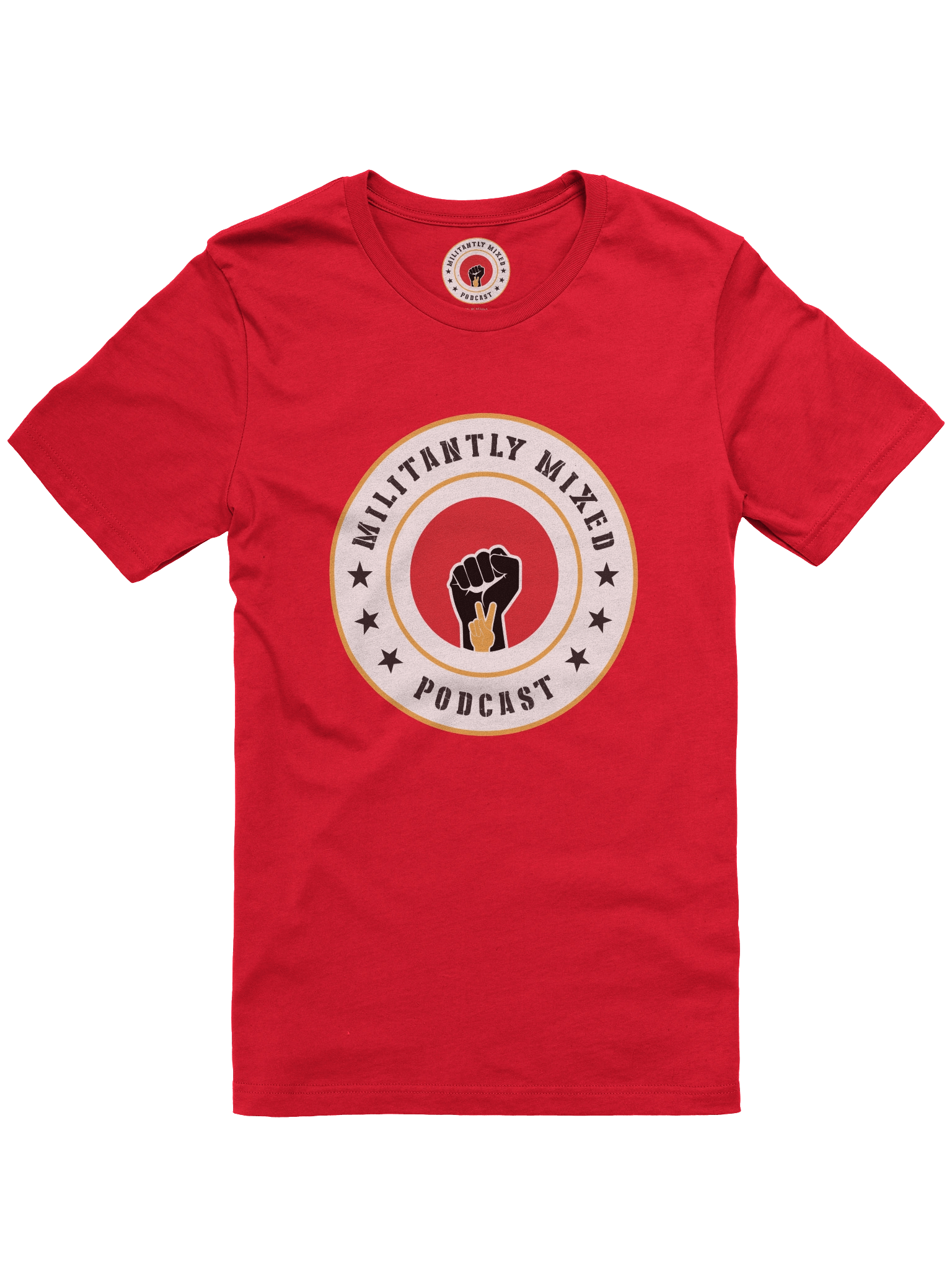 Militantly Mixed Podcast Logo Short-Sleeve Unisex T-Shirt product image (4)