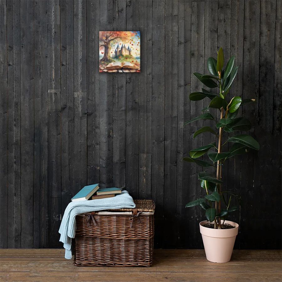 Open Book And Castle Watercolour Wall Art product image (3)