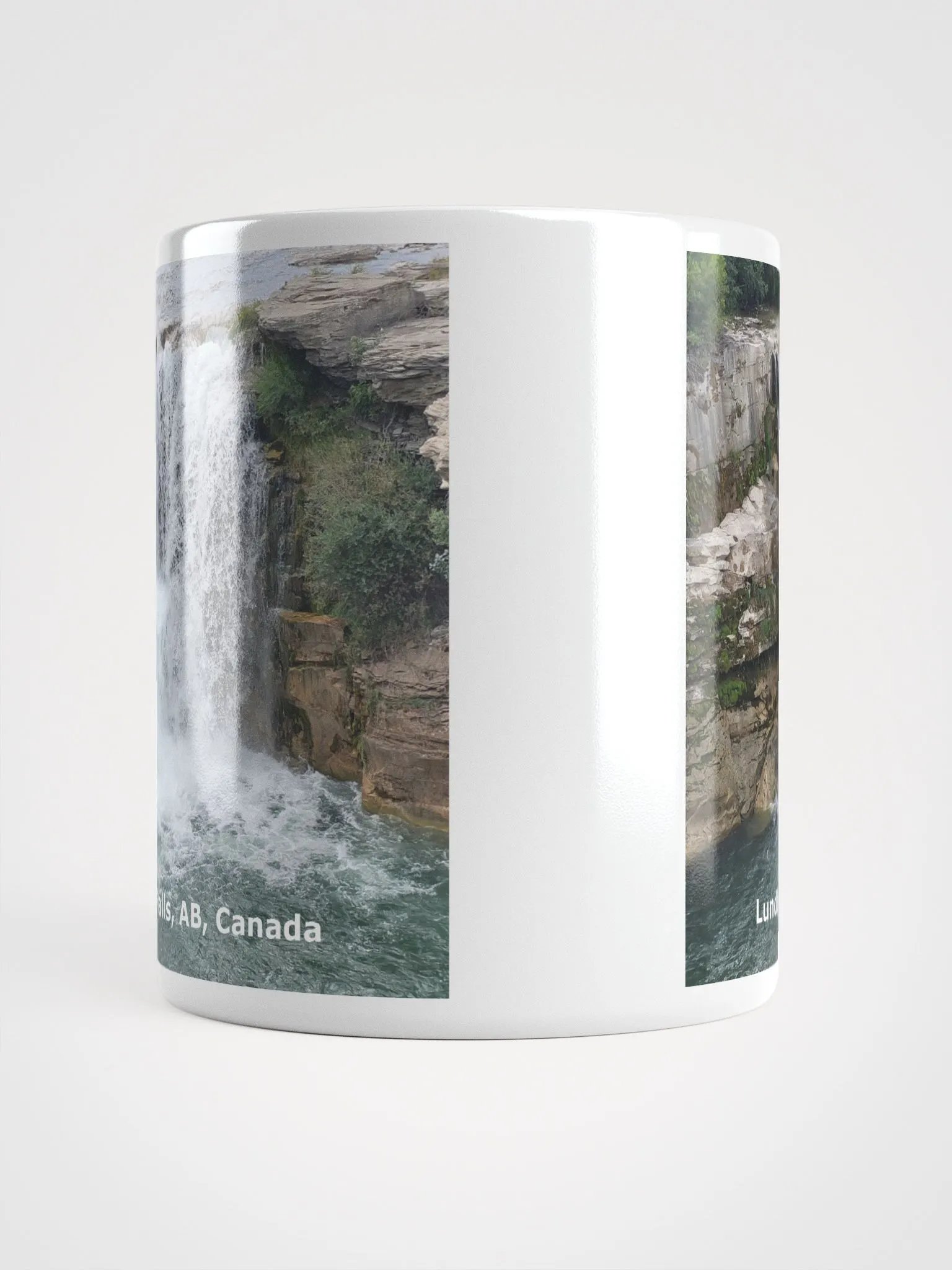 White glossy mug - Lundbreck Falls product image (10)