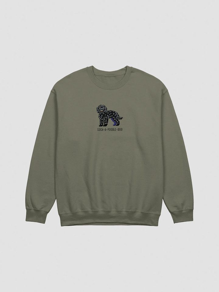 Cock-A-Poodle-Doo Sweatshirt (Embroidered) of a Cockapoo(Black) product image (7)