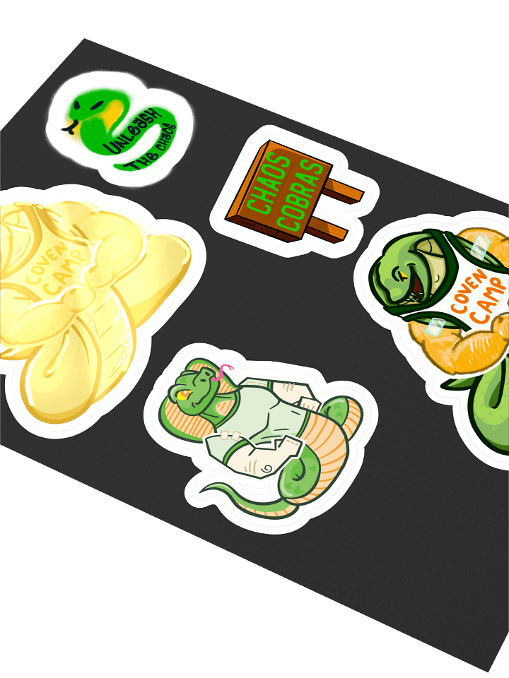 Gold Chaos Cobras Sticker sheet product image (2)