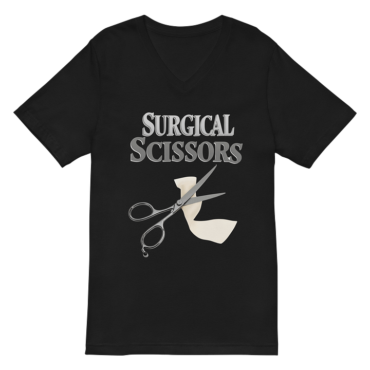 Surgical Scissors Graphic V-Neck Tee product image (2)