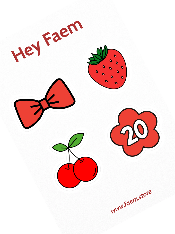 Charming Icons Kiss Cut Stickers Set product image (2)