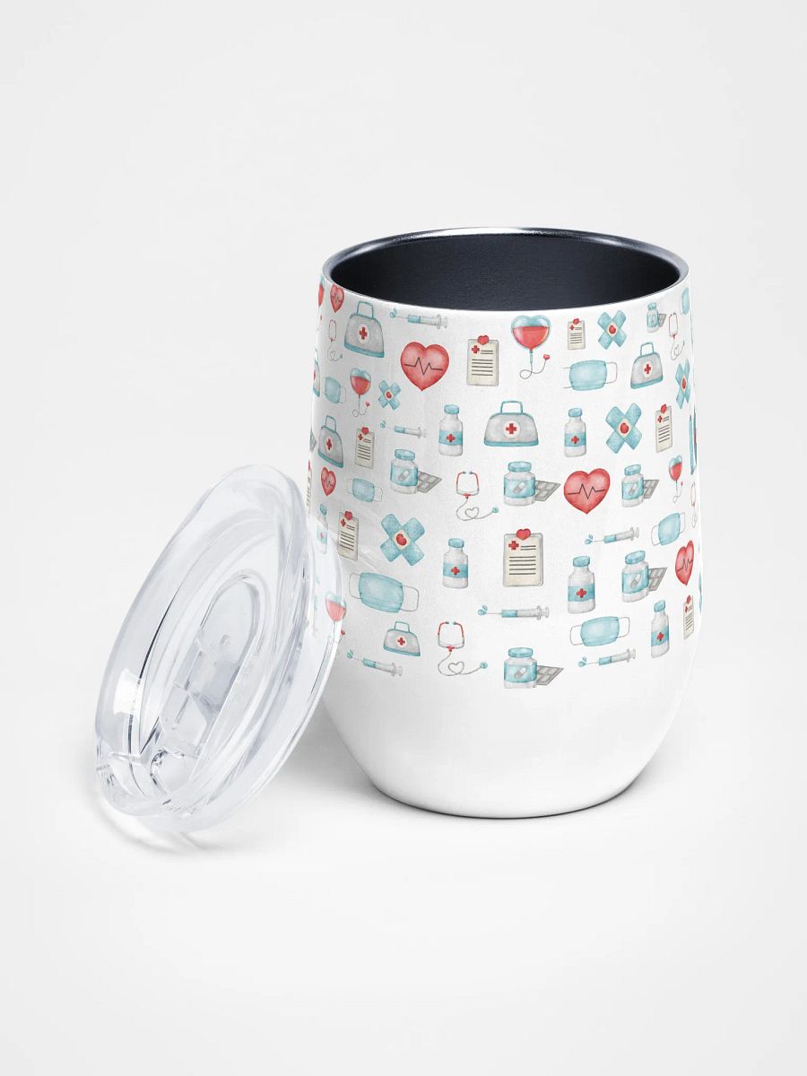 Love Medicine Nurse Medley Wine Tumbler product image (2)