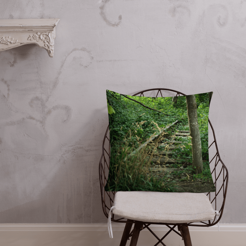 Premium-Kissen - Überwucherte Bahnschienen product image (5)