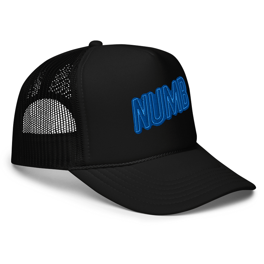 Bleed Neon (NUMB) (BLUE) Trucker Hat product image (3)