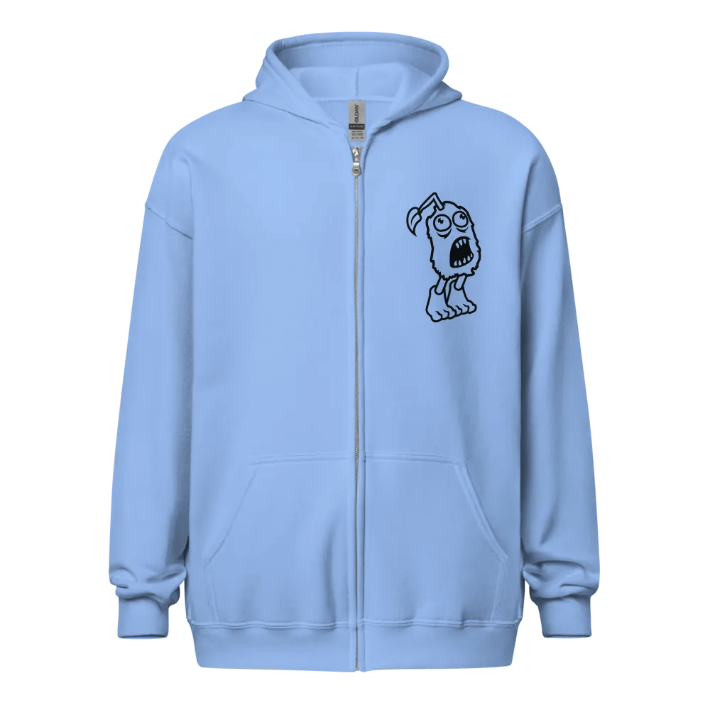 Furcorn (Black on Light) Zip-up Hoodie product image (1)