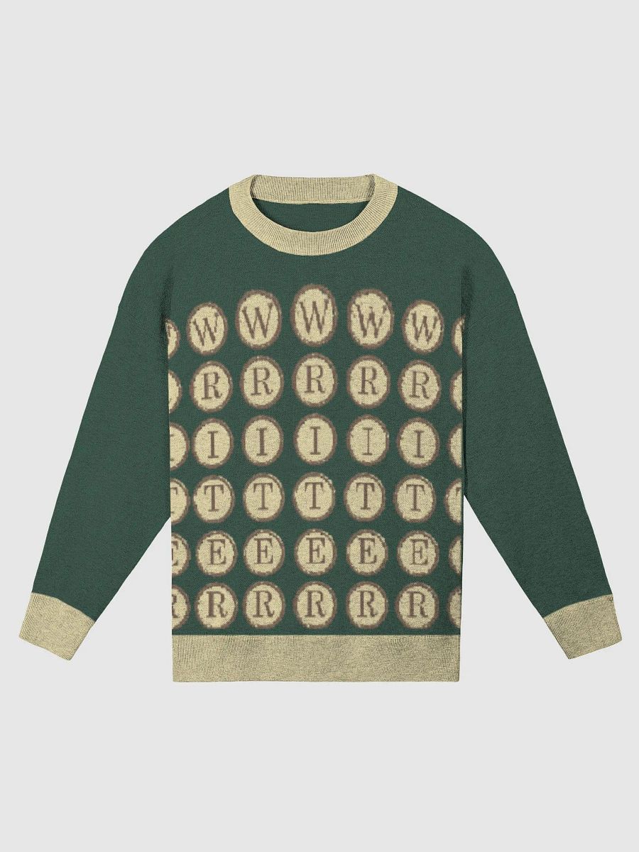 Writer Sweater in Pine Green and Mellow Yellow product image (1)