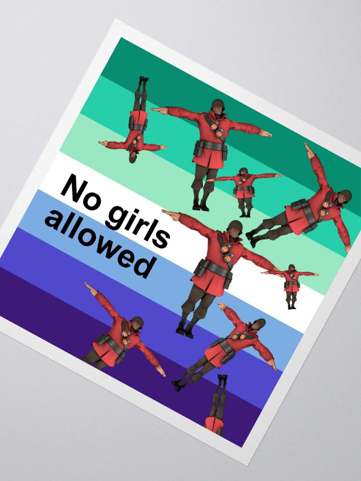 MLM No Girls Allowed Pride sticker product image (4)