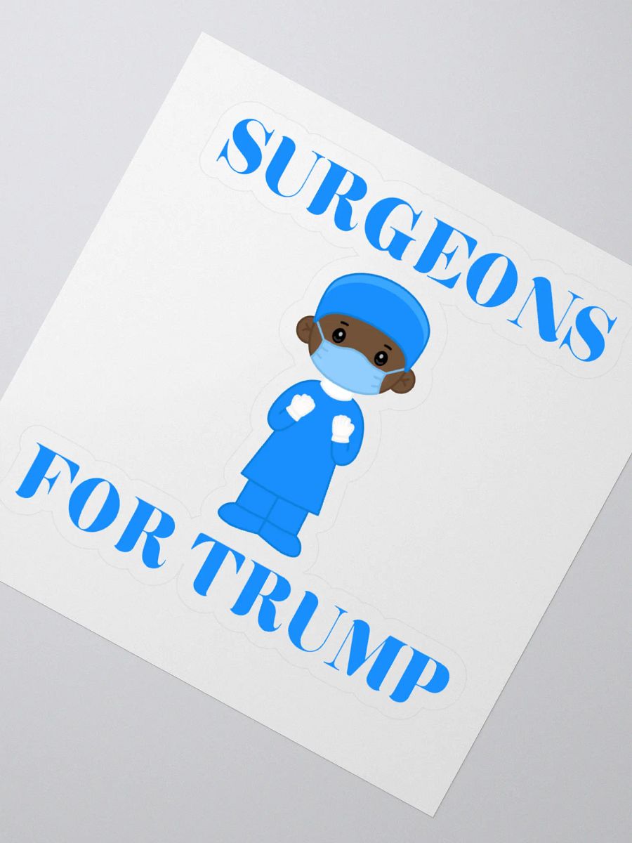 Surgeons For Trump (M) Sticker product image (2)