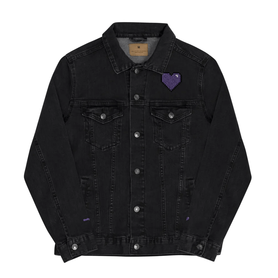 HollyRex Pixel Heart Denim Jacket product image (4)