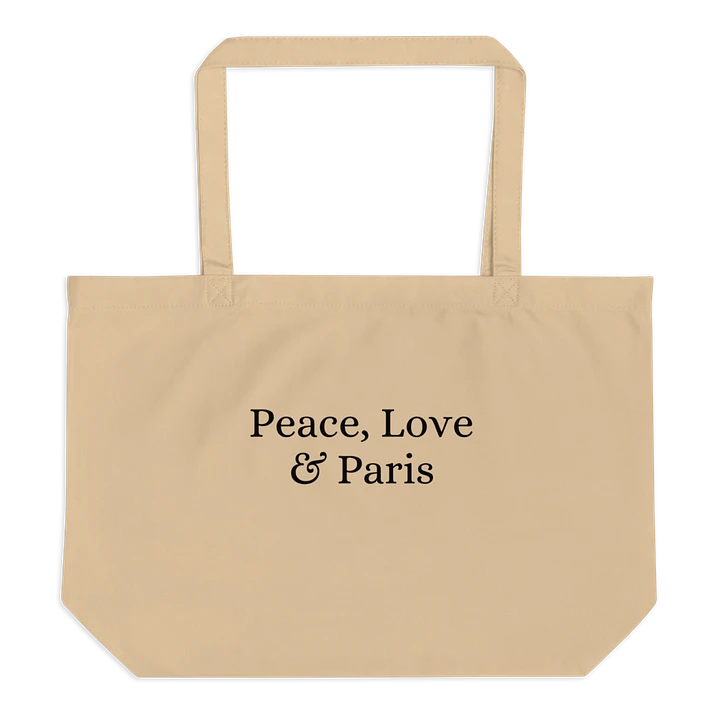 Peace, Love and Paris Organic Tote product image (2)