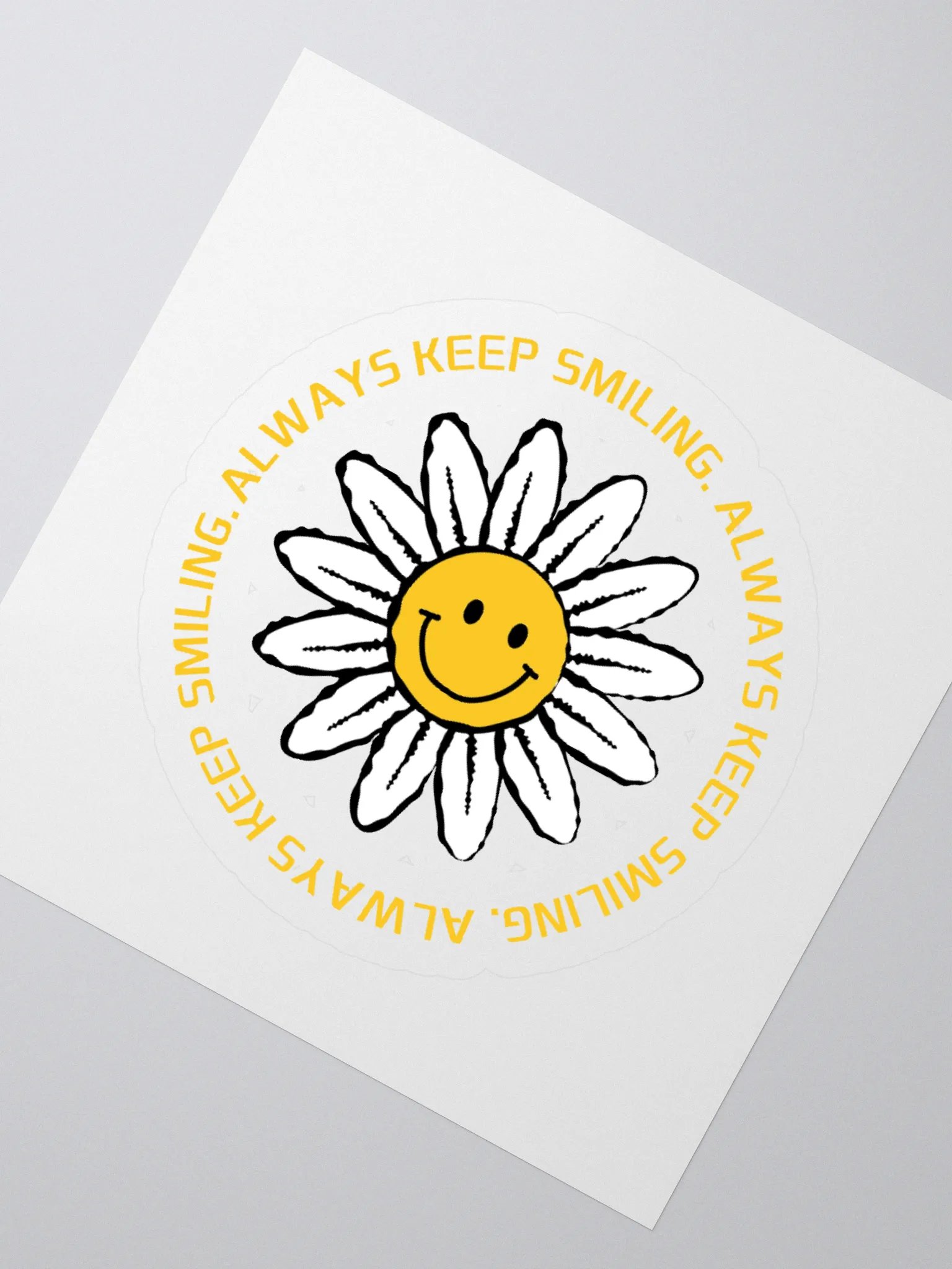 Always Keep Smiling Kiss Cut Stickers product image (5)