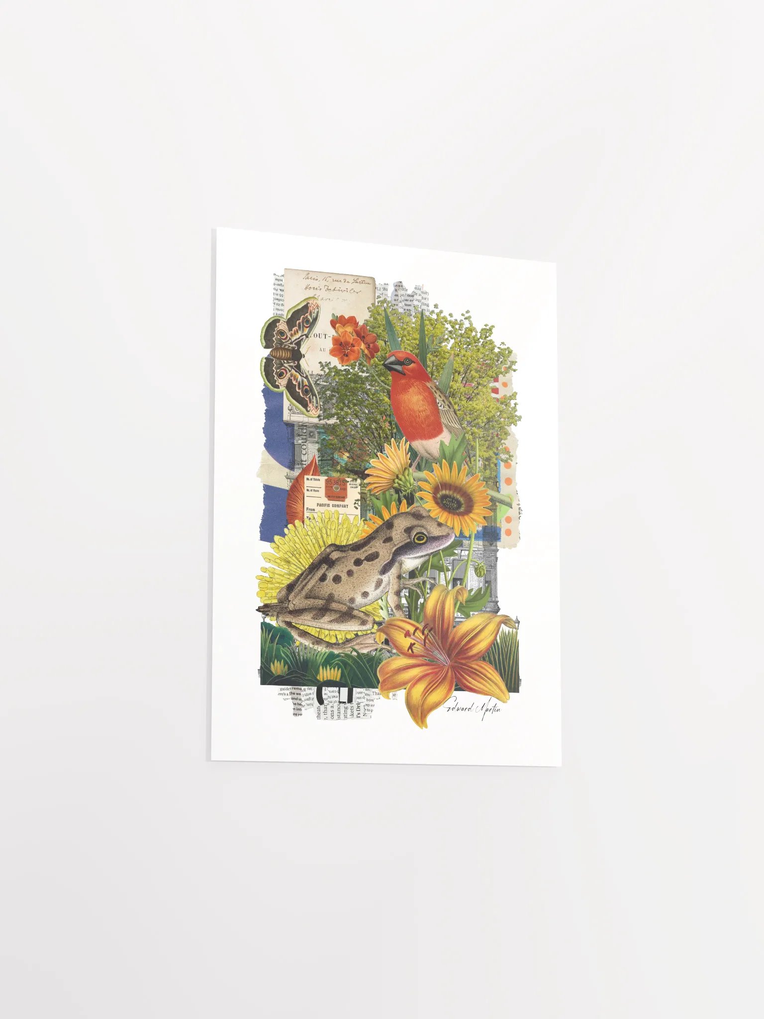 'Nature Collage No. 879' by Edward Martin-Vibrant Matte Poster Print product image (4)