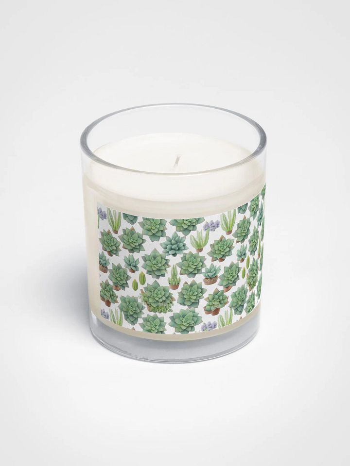 Rose Succulent Candle product image (2)