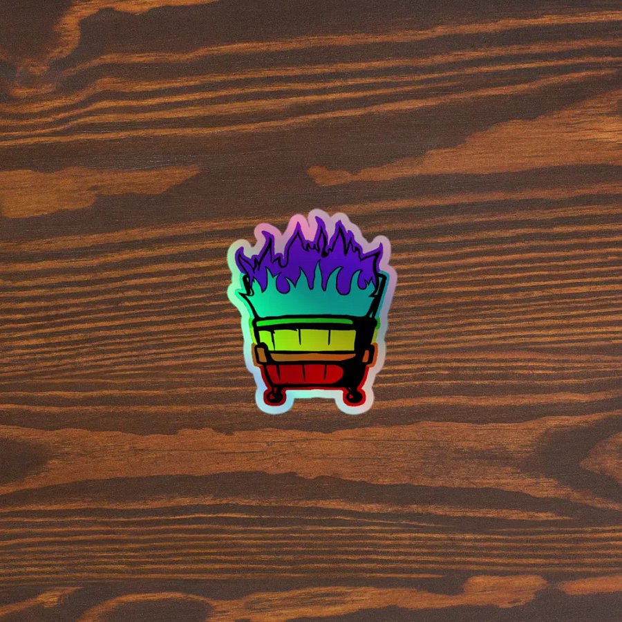 Rainbow Dumpster Fire Sticker product image (5)