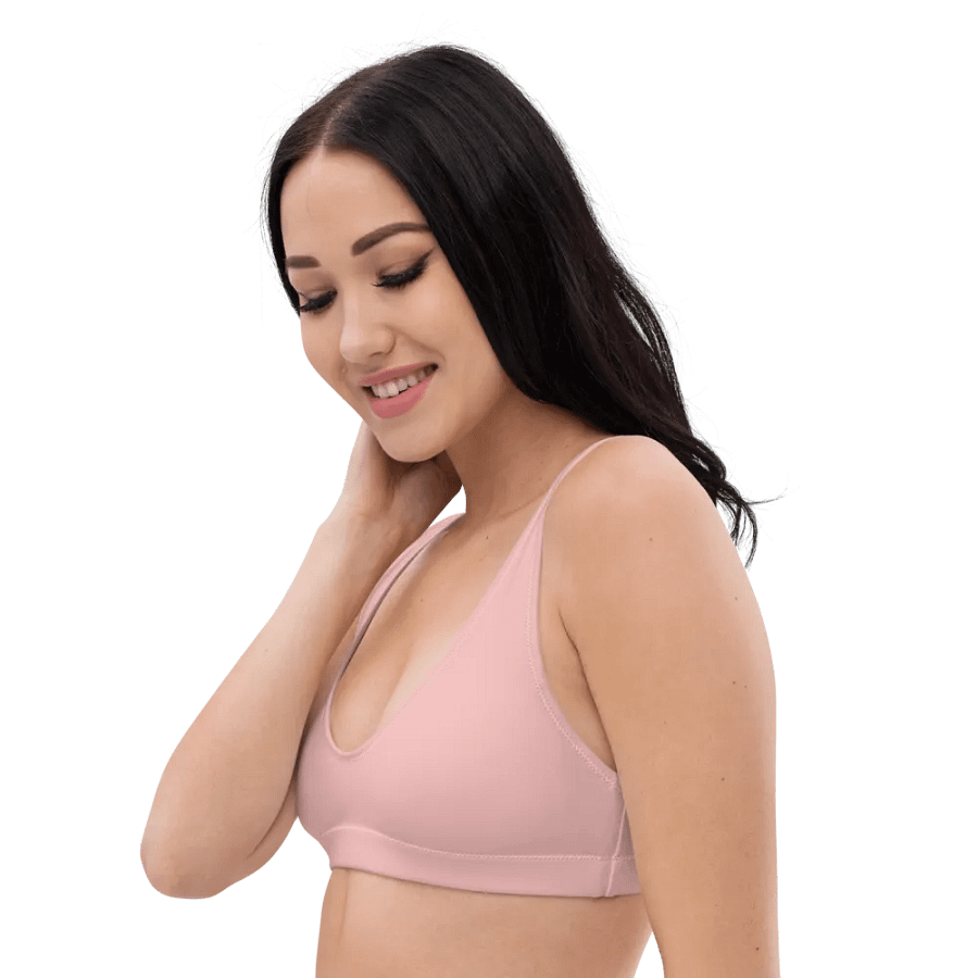Blush Pink Eco-Green Padded Bikini Top product image (2)