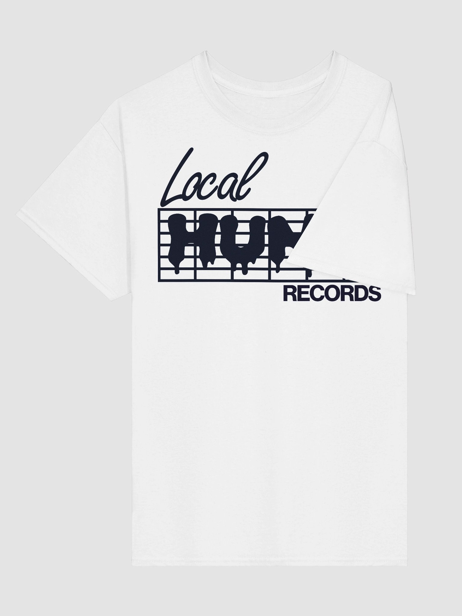 LOCAL HUNK Records Classic Tee (White) product image (3)