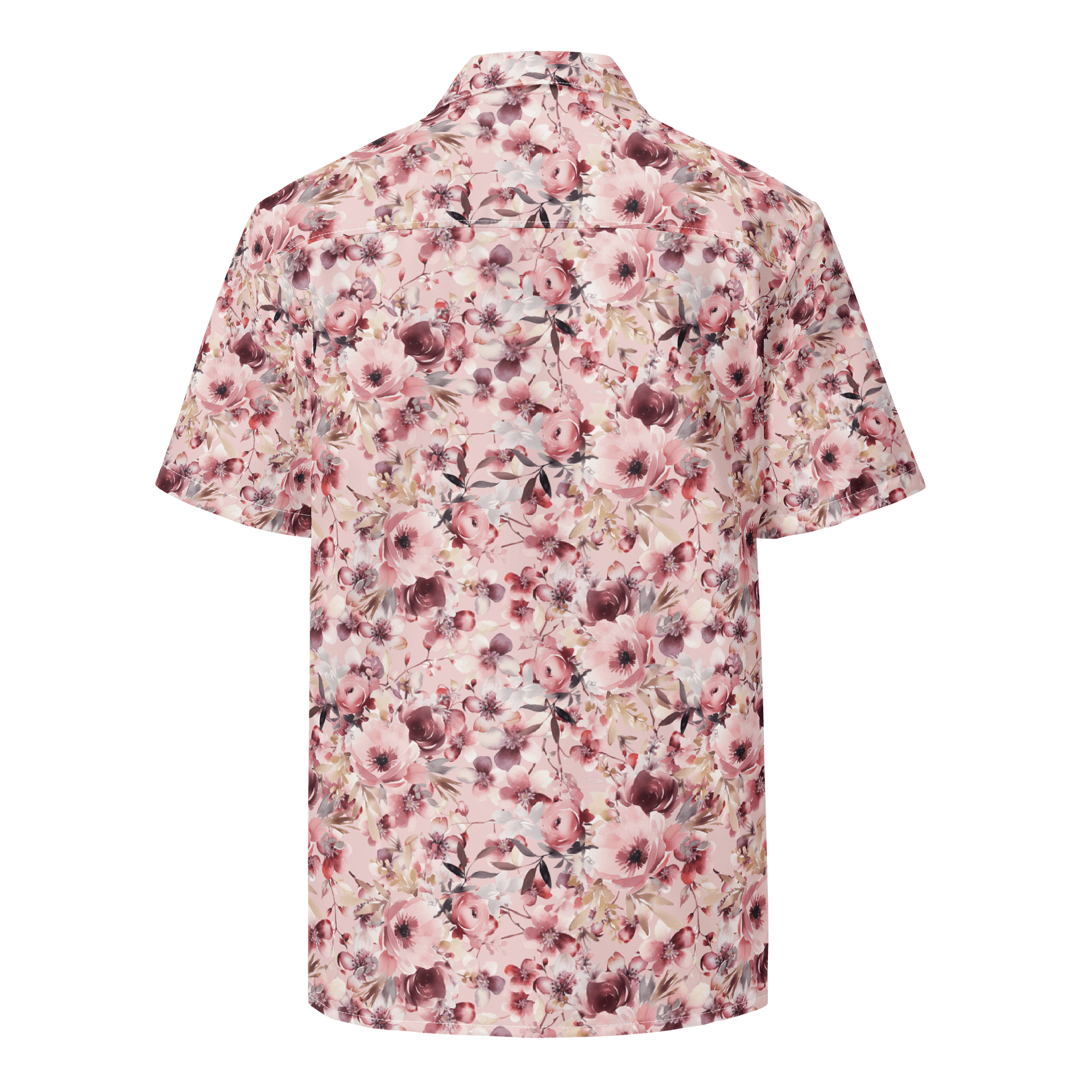 Pink Roses Garden Hawaiian Shirt product image (2)
