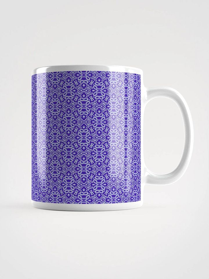 Purple & White Seamless Patterned Ceramic Mug product image (2)