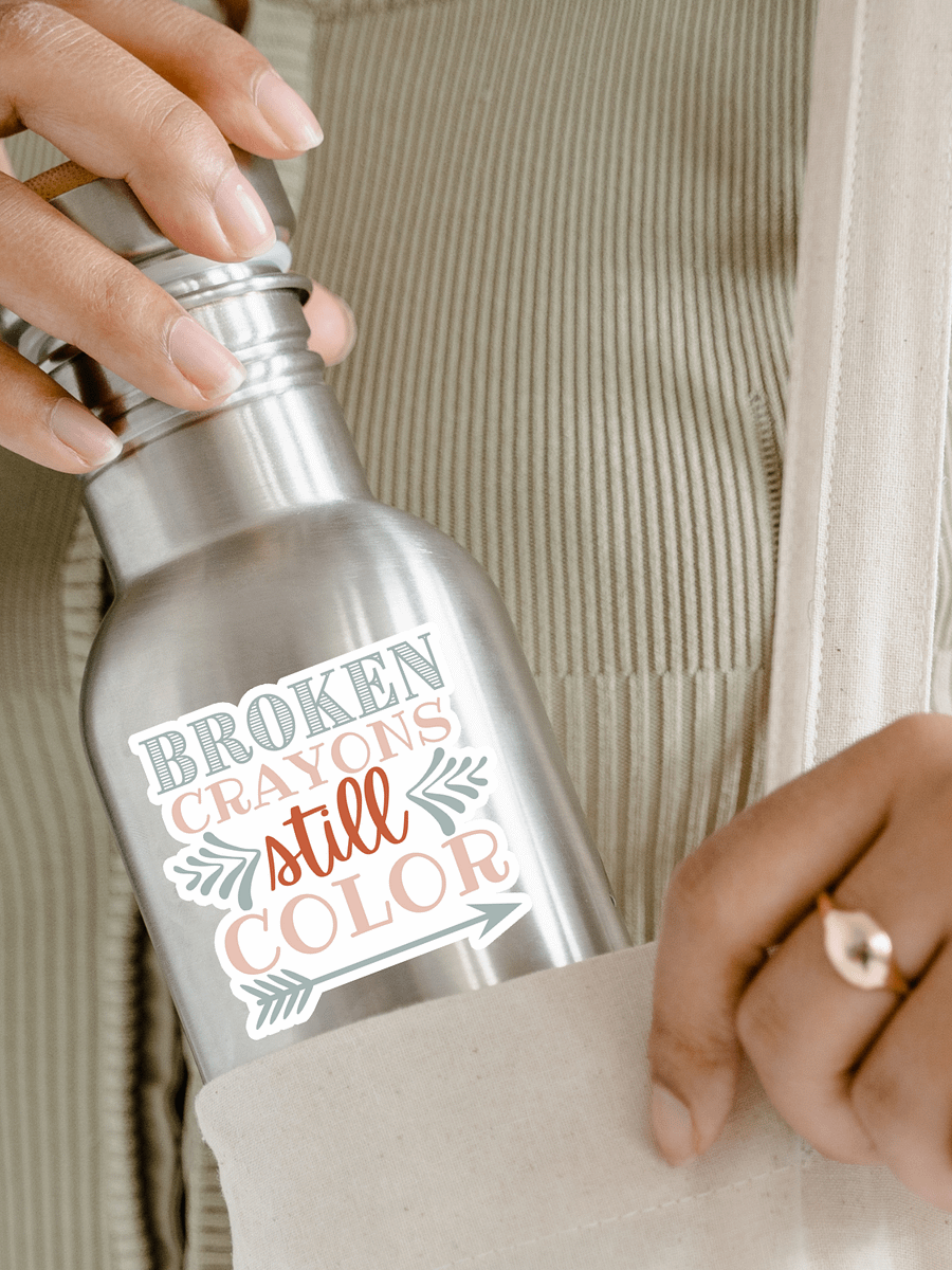 Broken Crayons Still Color Sticker product image (1)