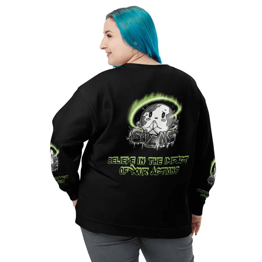Save Me Recycled Unisex Sweatshirt – Wear Your Commitment product image (8)
