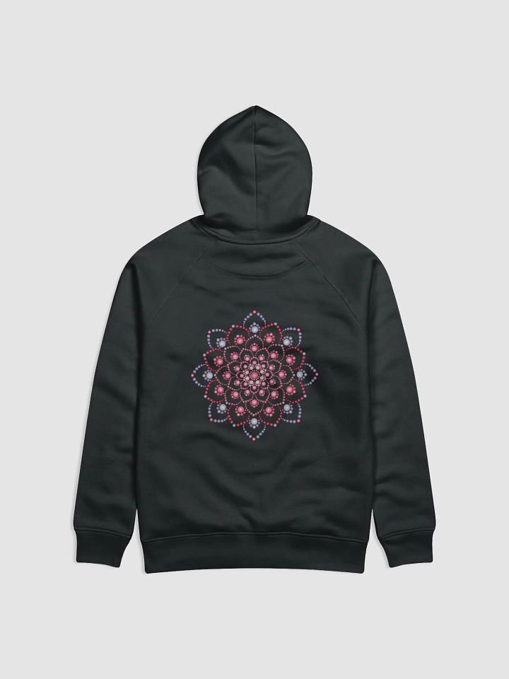 Purple and Pink Dot Mandala Unisex Eco Hoodie product image (2)