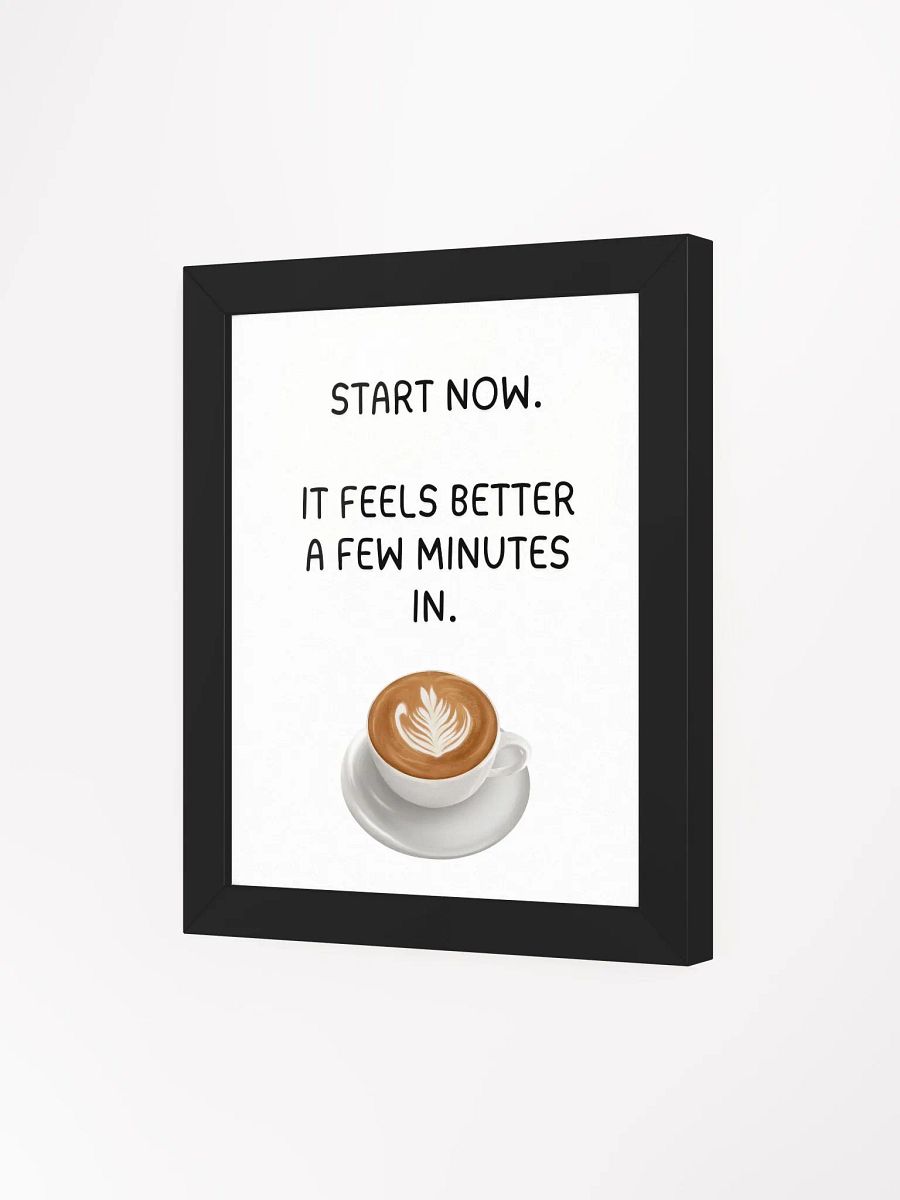 Start Now Latte Art Poster product image (15)
