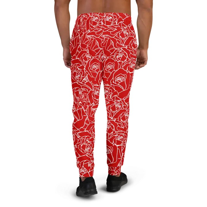 Loads of Roses · red-white joggers product image (2)