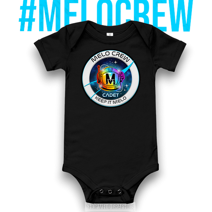 Official MELO CREW Cadet Member Badge - Classic Infant Onsie | #MadeByMELO product image (1)