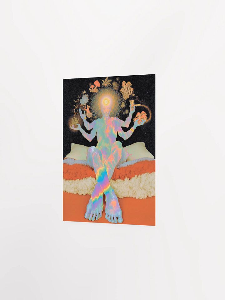 Psychedelic Shamanic Vision: Multilimb Figure, Mushrooms, and Cosmic Awakening product image (4)