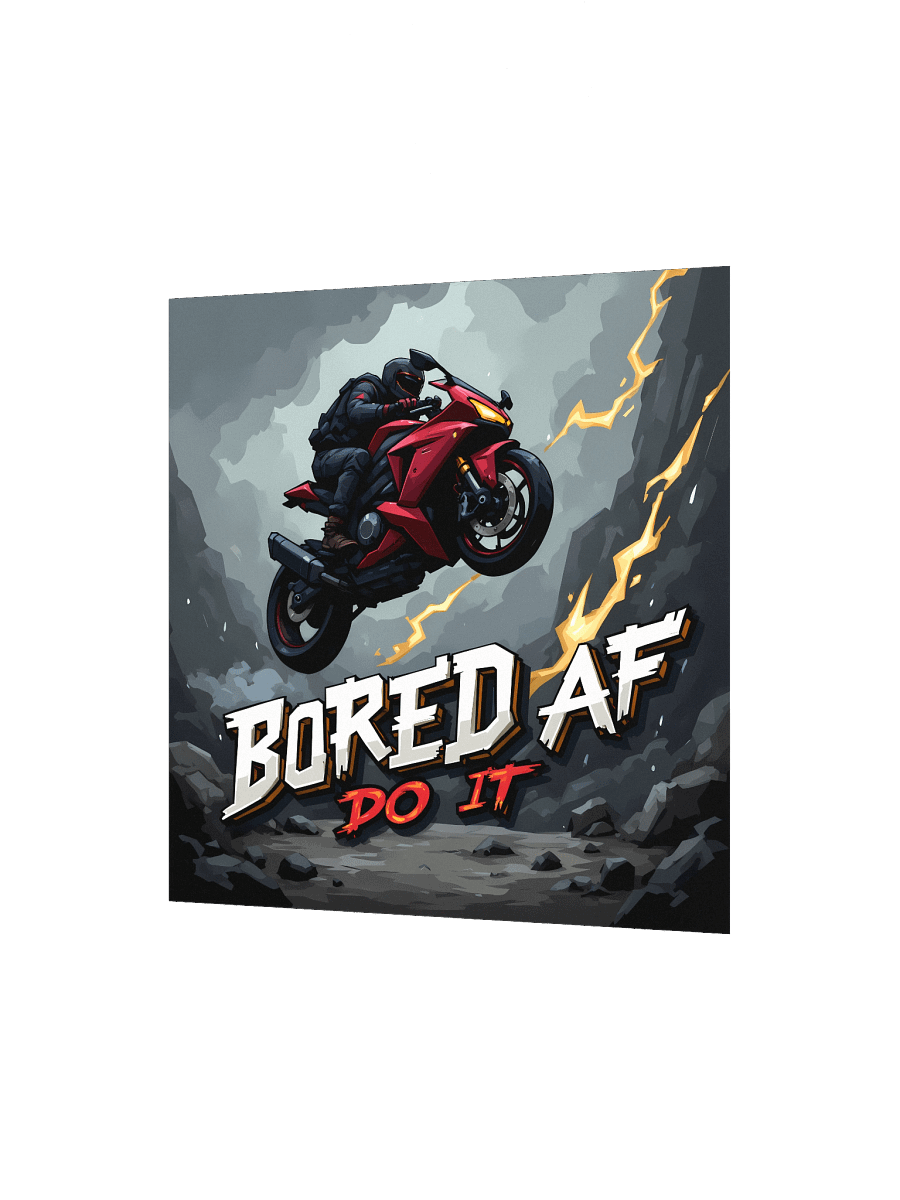 Bored AF Motorcycle – Extreme Jump Poster product image (6)