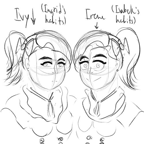 Uh oh, double trouble?!

Tbh in terms of concept sketches, I actually had a dead set idea on how I wanted the twins to look f...