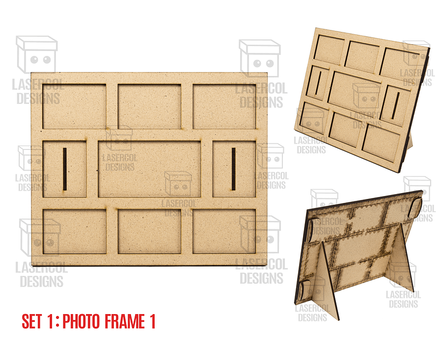 Photo Frames Set 1 (5 Styles) - Laser Cut Files product image (2)