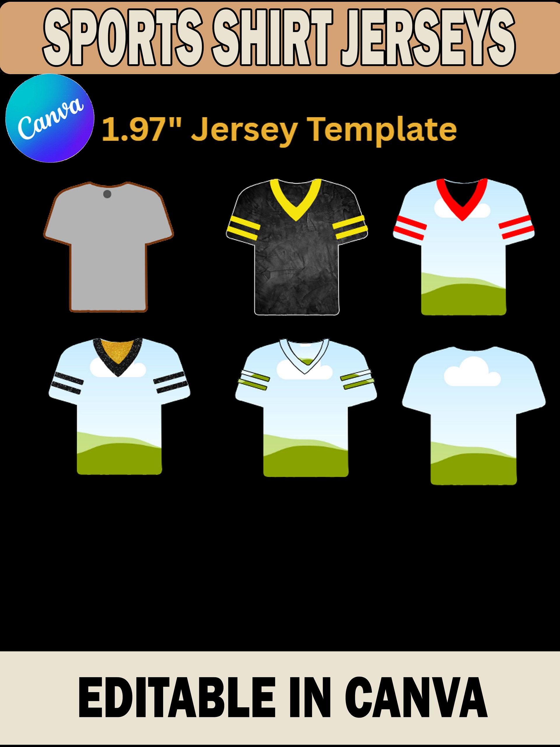1.5 and 1.97 inch MDF Sublimation Shirt Templates - Editable in Canva - PSD and PNG Files - DIY Videos Included product image (3)
