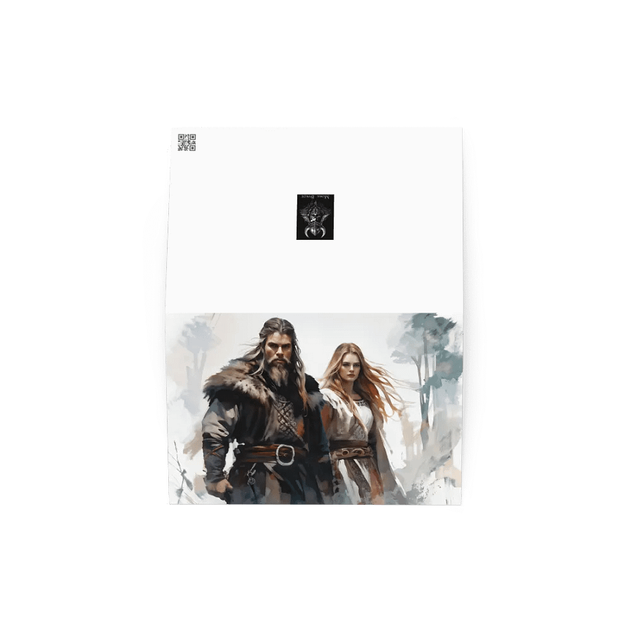 Greeting Card - Viking Couple product image (5)