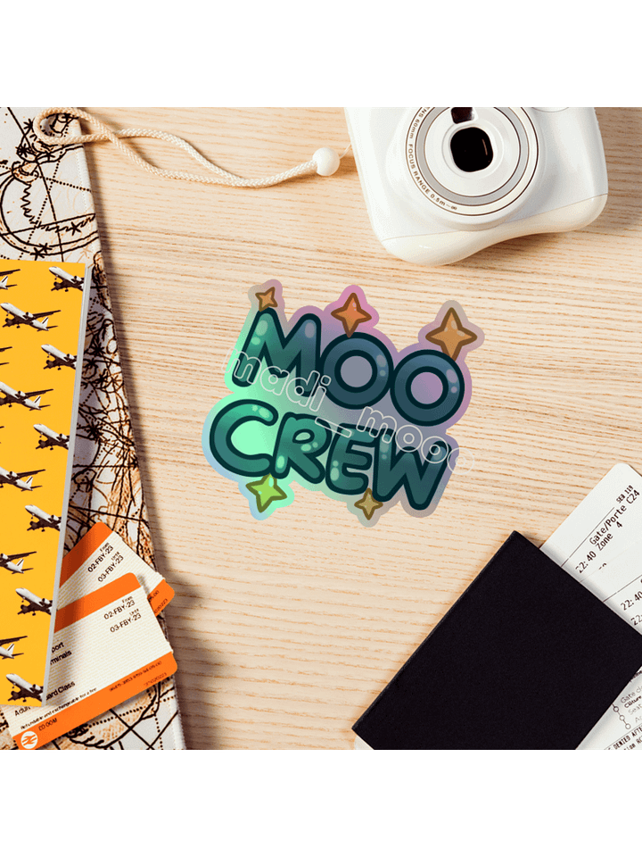 Holographic Moo Crew Sticker (Updated version) product image (2)